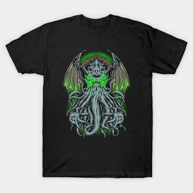 Cthulhu Idol T-Shirt by Necropolis by Night